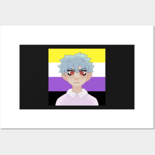 Kaidou Non-Binary Pride Posters and Art